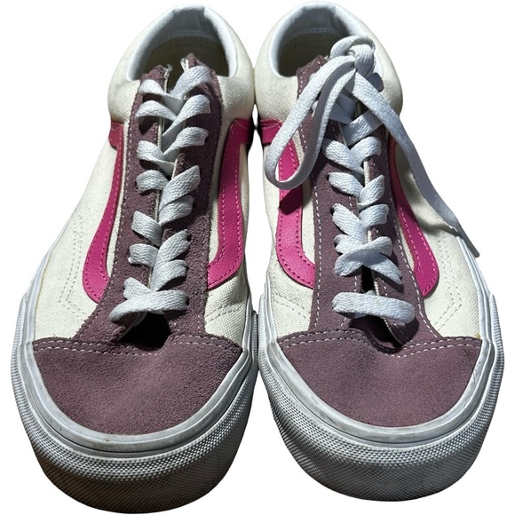 Vans Old Skool Suede/Canvas Sneakers Multi-Color W8/M6.5 - Picture 2 of 5